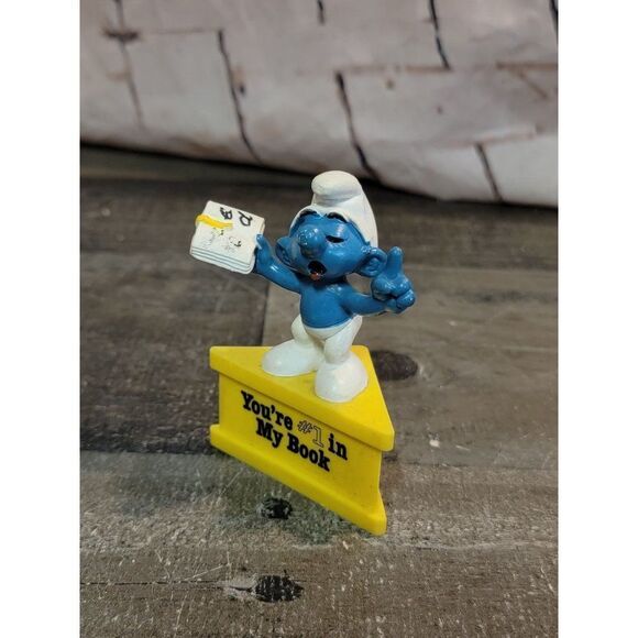 Schleich Smurf blue you're #1 in my book toy figure - Picture 2 of 7